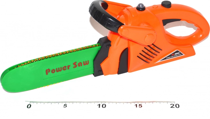 dziecięca piła łańcuchowa 33 cm ze światłami i dźwiękami