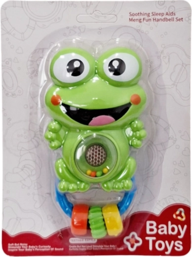 Grzechotka dla niemowląt żabka ze światłem