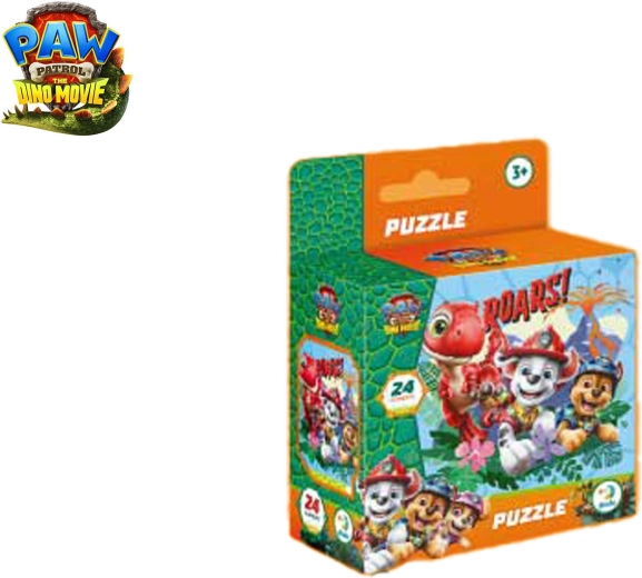Puzzle Psi Patrol: The Dino Movie 24 elementy 22 × 22 cm