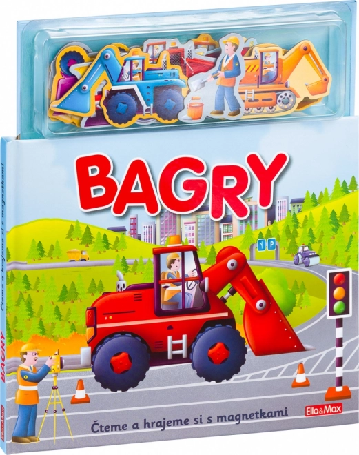 Książeczka z magnesami Koparki