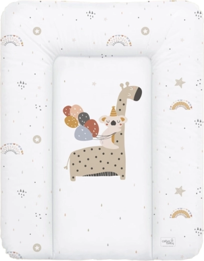 Ceba Baby miękka mata do przewijania na komodę giraffe 50 × 70 cm