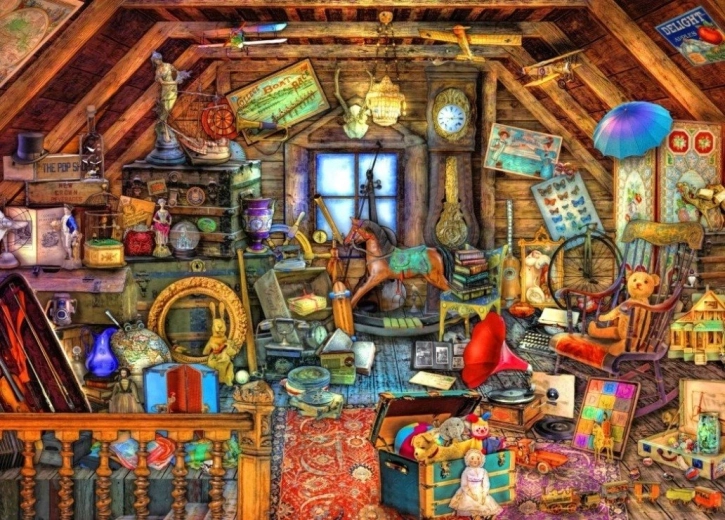Puzzle Bluebird Skarby ze strychu 500 elementów