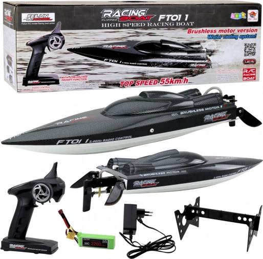 Wyścigowa motorówka FT011 z pilotem zdalnego sterowania
