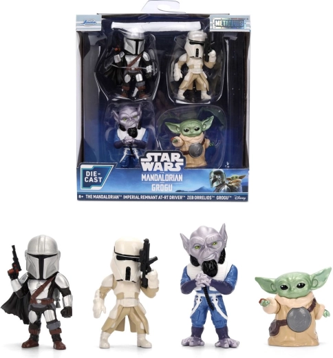 Jada Star Wars metalowe figurki The Mandalorian - 4 szt.