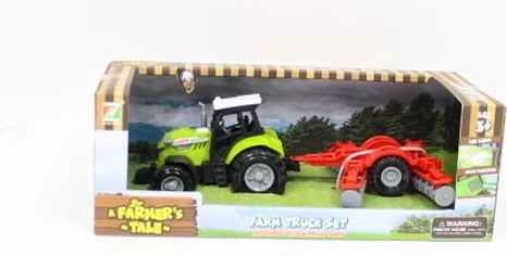 A Farmer’s Tale realistyczny traktor ze światłami i dźwiękami z doczepianą maszyną rolniczą