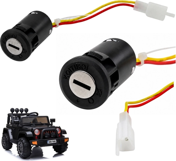 Stacyjka (moduł włącznika) do elektrycznego autka BRD-7588 - 1 szt.