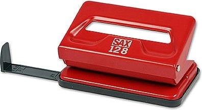 Dziurkacz Sax 128 czerwony
