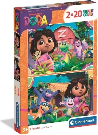 Puzzle Clementoni 2x20 SuperColor Dora