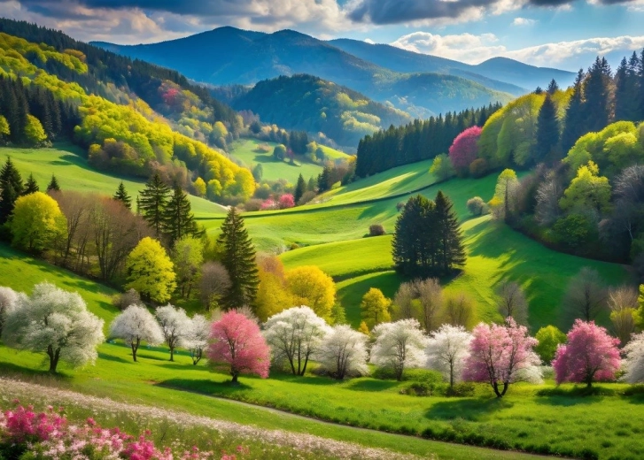 Układanka Wiosenny Spacer 500 elementów