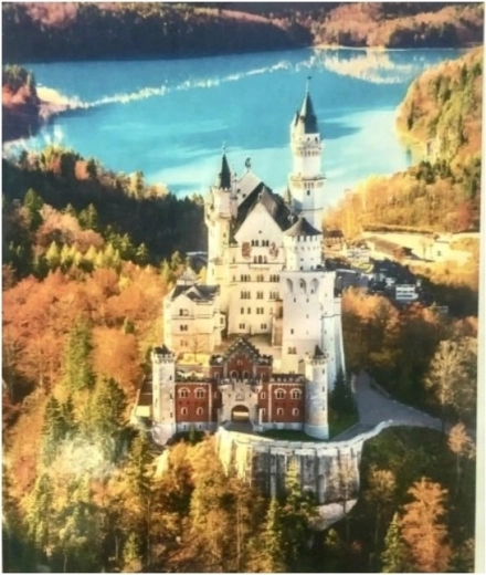 Norimpex Malowanie po numerach Zamek w Alpach jesienią 40 × 50 cm
