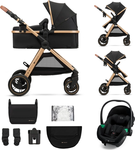 Kinderkraft wózek dziecięcy 3w1 ESME Pro Pure Black