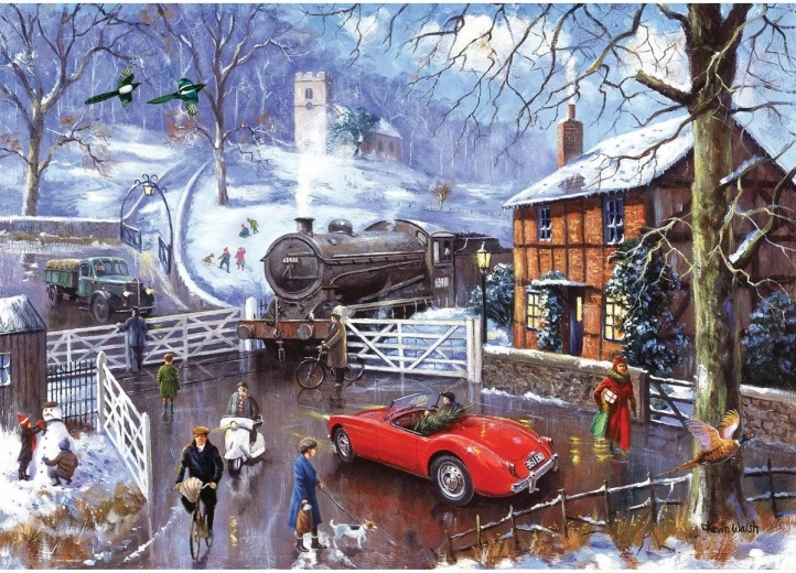 RAVENSBURGER Puzzle przejazd kolejowy 1000 elementów