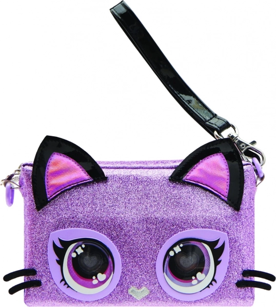 Interaktywna torebka PURSE PETS Purdy Purrfect – fioletowa kotka z oczami LED
