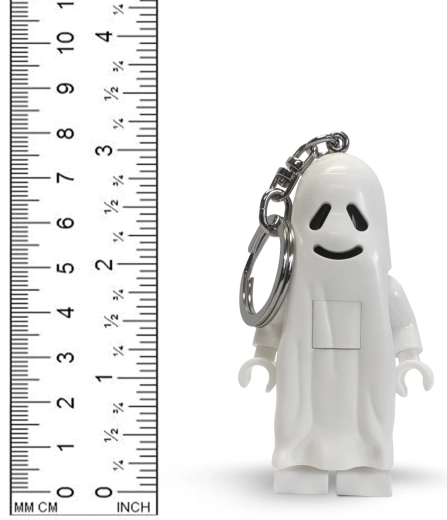 LEGO Classic brelok do kluczy Ghost z latarką - 1 sztuka