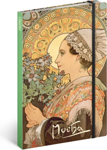 Notes Alfons Mucha – Oset, w linie, 13 × 21 cm