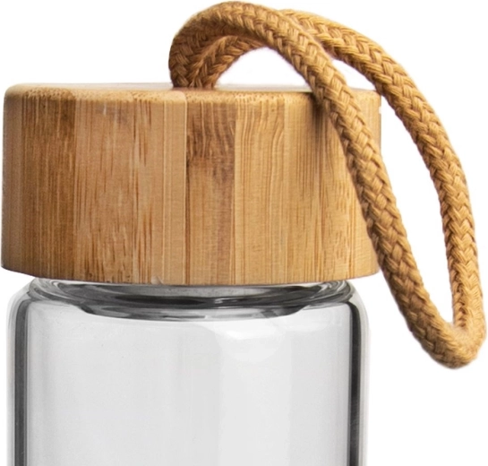 Bambusowe wieczko z pętlą i niezawodną uszczelką