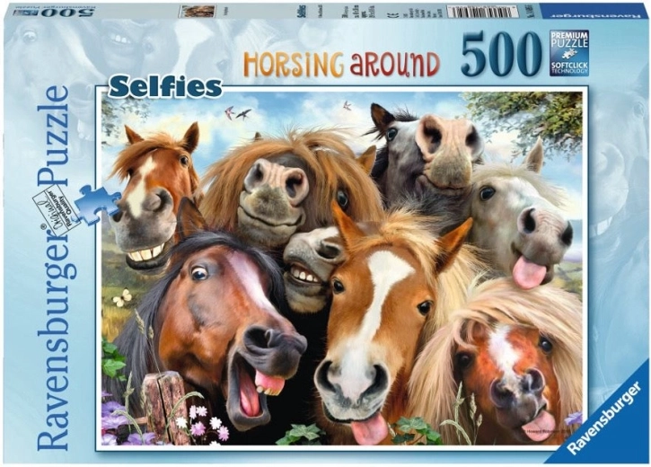Puzzle Ravensburger Końskie selfie 500 elementów
