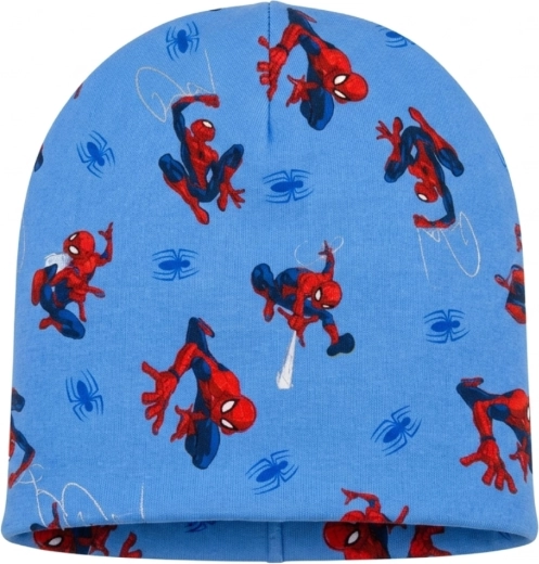 Bawełniana czapka przejściowa Marvel Spider-Man, niebieska