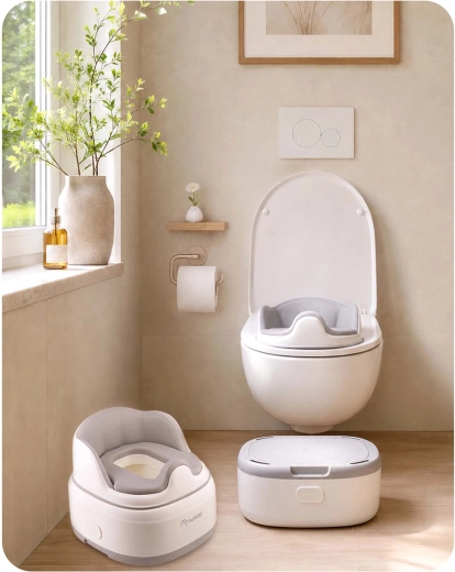 3 w 1: nocnik, nakładka na WC i podest
