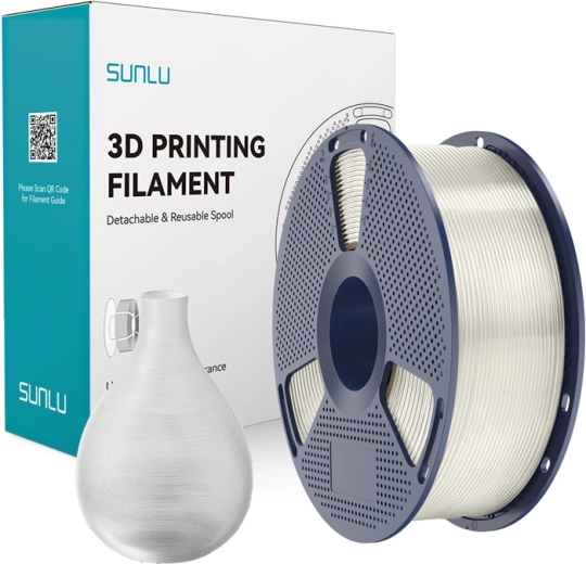 Przezroczysty filament Sunlu PETG