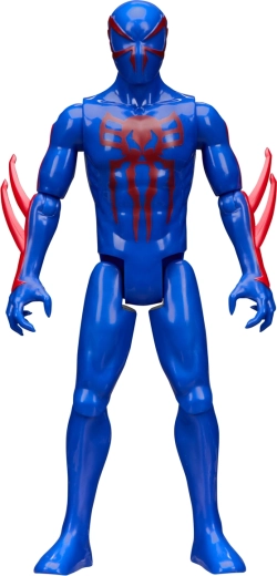 Futurystyczny niebiesko‑czerwony design Spider-Man 2099