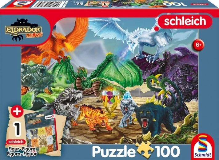 Puzzle Eldrador: Bitwa o super kryształ 100 elementów z figurką
