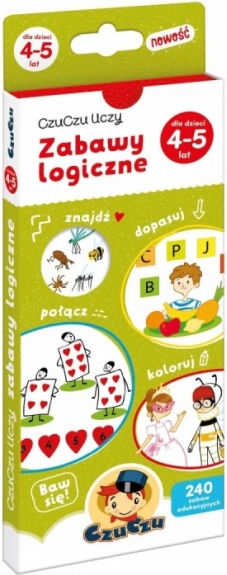 Książka gier logicznych dla dzieci w wieku 4–5 lat