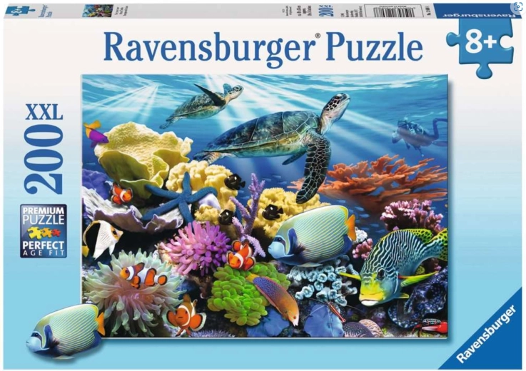 Puzzle Ravensburger Życie w oceanie XXL, 200 elementów