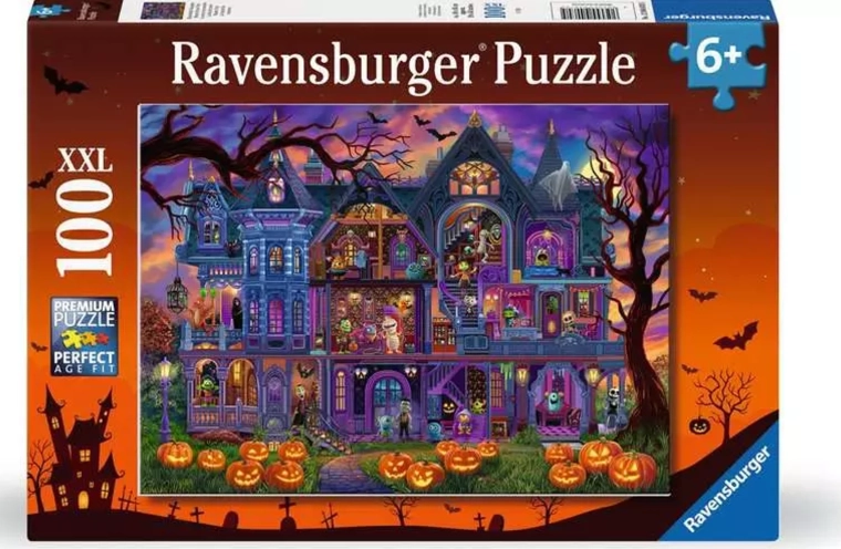 Ravensburger Puzzle Impreza w nawiedzonym domu XXL 100 elementów