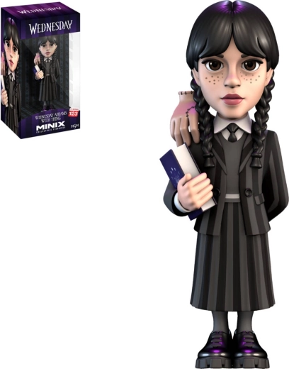 MINIX kolekcjonerska figurka Wednesday Addams z ręką - 1 sztuka
