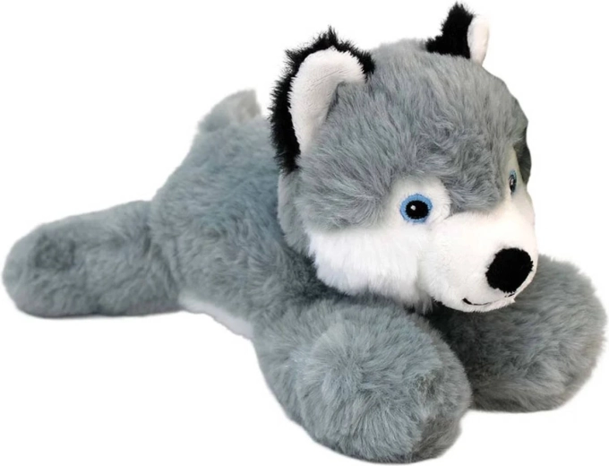 Pluszowy leżący pies Husky Eco-Line 23 cm