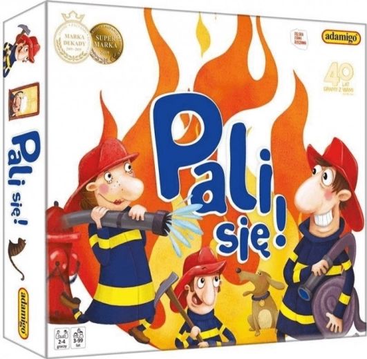 Edukacyjna gra planszowa Pali się! – mali strażacy od Adamigo