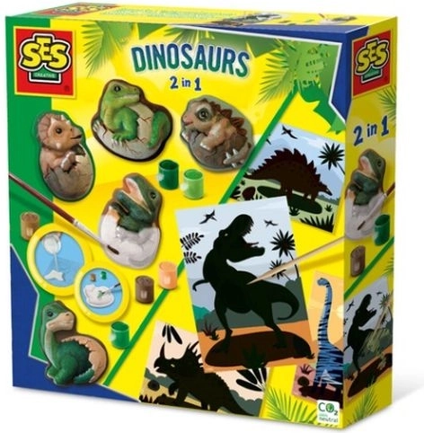SES odlewy gipsowe dinozaury 2 w 1