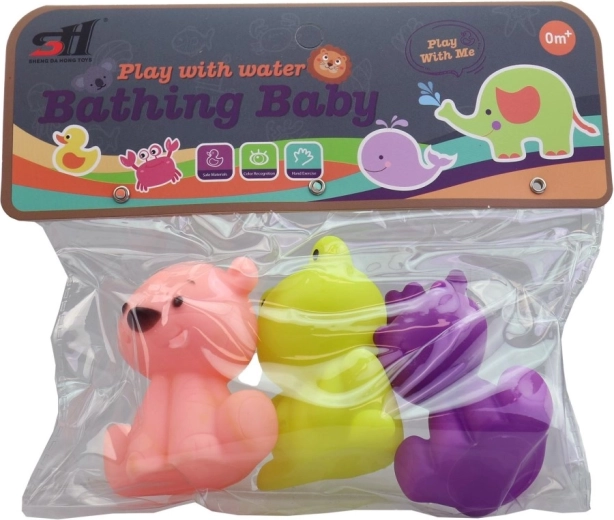 Zwierzątka do wanny squirty, zestaw 3 szt.