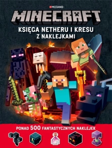 Minecraft: Księga Netheru i Kresu z naklejkami