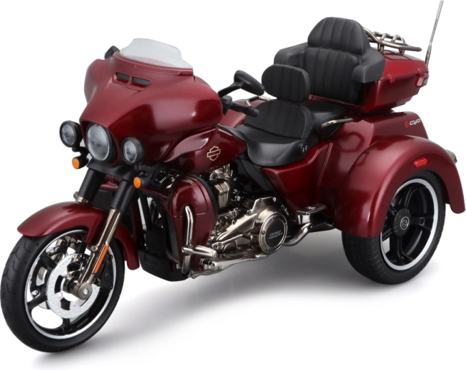 Maisto Harley-Davidson trike CVO Tri Glide 2021 metalowy model 1:12 metaliczny czerwony