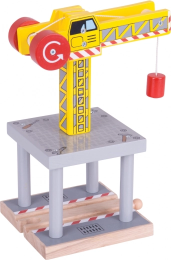 Duży drewniany żuraw Bigjigs Rail