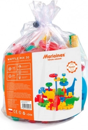 Klocki MARIOINEX Wafle Mix 30 – zestaw ZOO