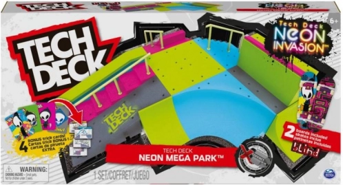 Tech Deck xconnect duży neonowy skatepark świecący w ciemności