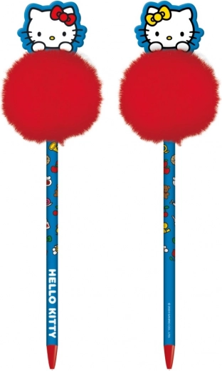 Długopis Hello Kitty z pomponem