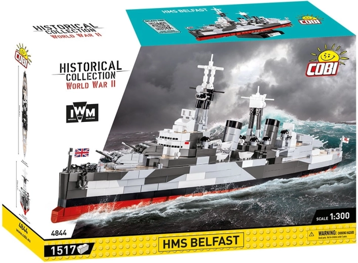 Cobi HMS Belfast (IWM) 1:300 zestaw konstrukcyjny okrętu wojennego