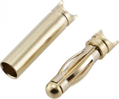 Konektory bananowe 4 mm z nacięciem – 1 sztuka