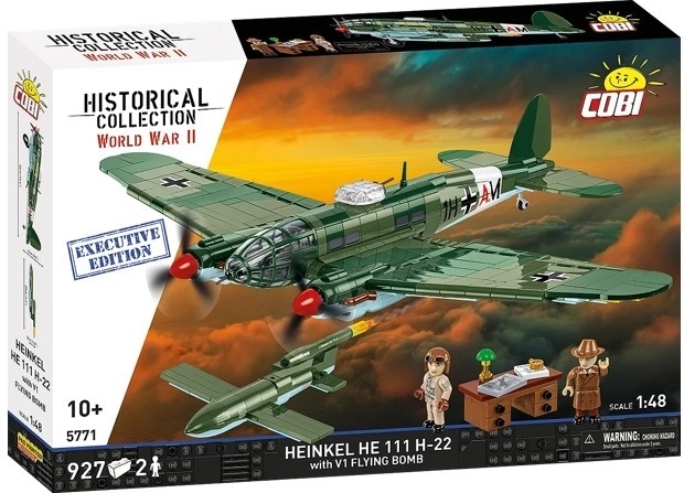Klocki COBI Heinkel He 111 H-22 z latającą bombą V1 (1:48)