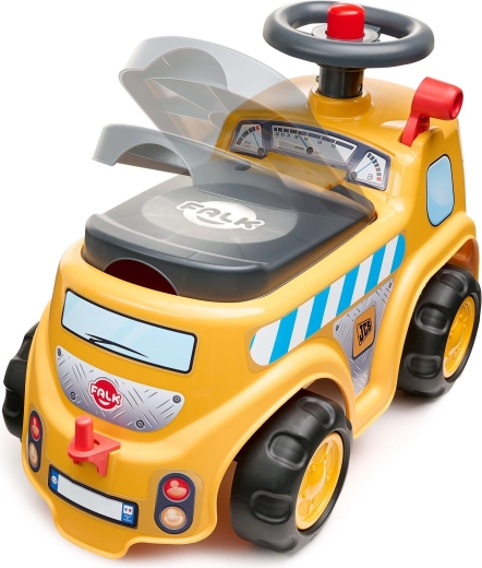 Kierownica z klaksonem i schowek