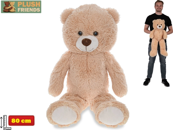 Pluszowy miś Plush Friends 80 cm – jasnobrązowy