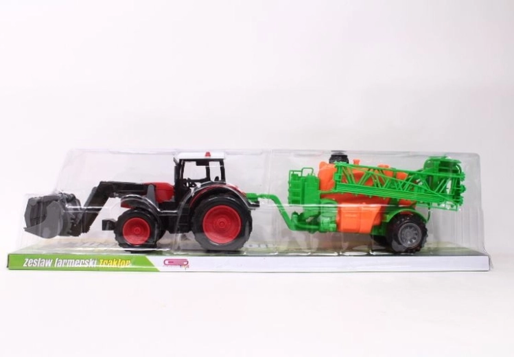 Traktor z maszyną rolniczą (zabawka)