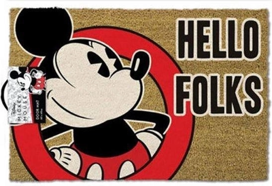 Wycieraczka Mickey Mouse Hello Folks