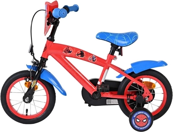 Rower dziecięcy Spider-Man 12" czerwono-niebieski