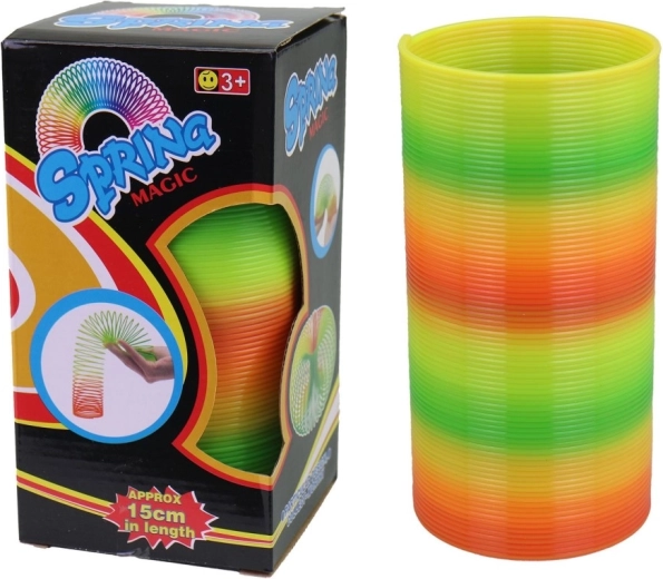 Plastowa sprężyna dla dzieci 15 cm