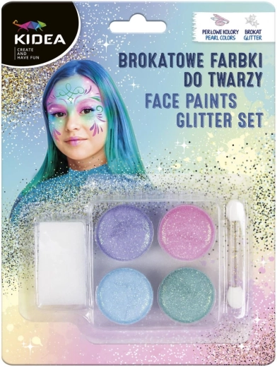 Derform zestaw brokatowych farbek do twarzy